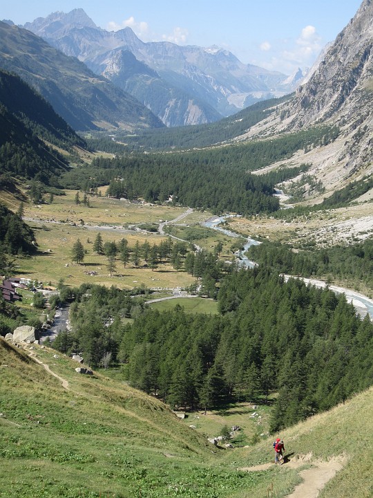 IMG_1871.jpg - View back down the Italian Val Ferret (Dan in the foreground!)