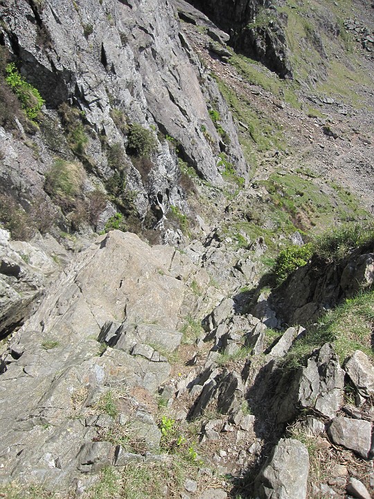 IMG_3370.JPG - Looking down Jack's Rake after a little bit of scrambling.