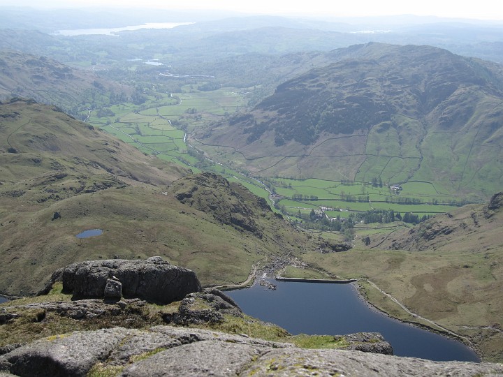 IMG_3375.JPG - Great view over Stickle Tarn down the valley all the way to Lake Windemere