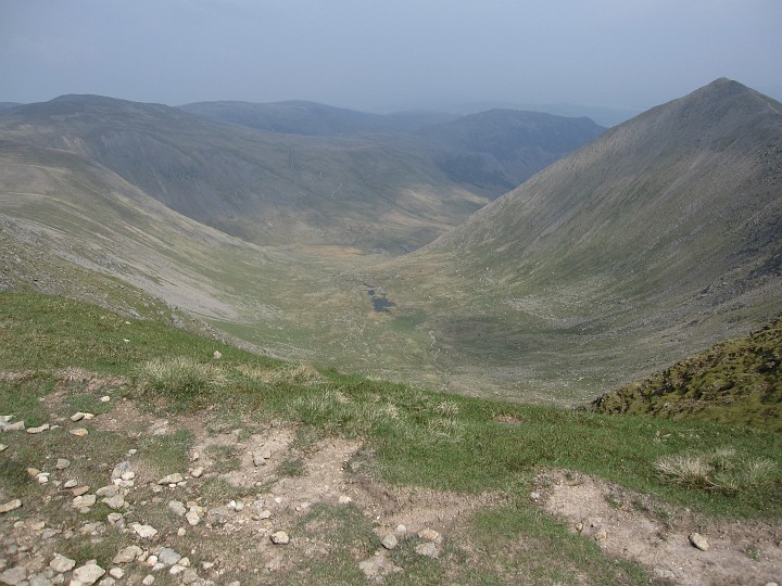 IMG_3449.JPG - View down the valley with Catstye Cam on the right.
