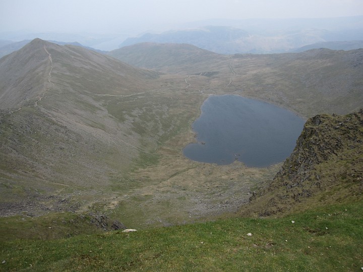 IMG_3451.JPG - View down to Red Tarn with Catstye Cam on the left.