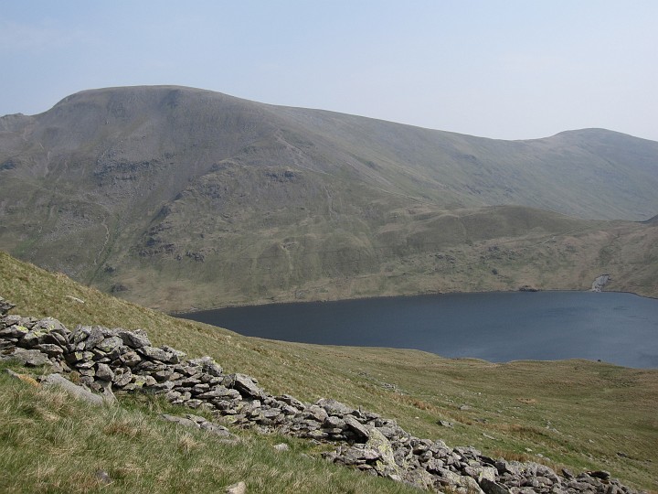 IMG_3470.JPG - Fairfield (left) and Great Rigg (right) with Grisedale Tarn.  I'd get to those after doing a quick down and up Seat Sandal