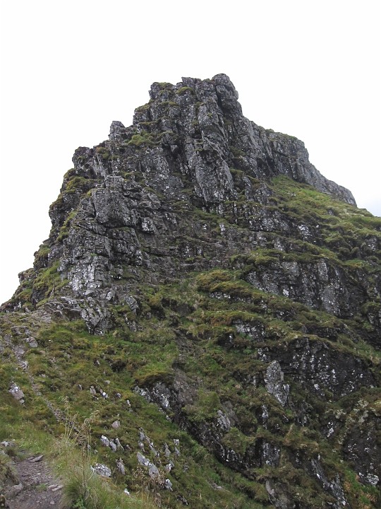 20110823-110455.JPG - Looking back at the steep down climb.  As the guide books say, an early test of nerve.