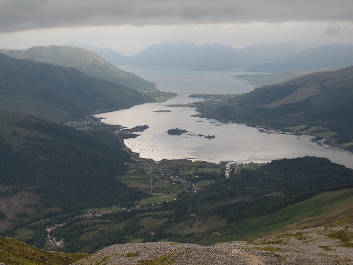 20110823-135237.JPG - Looking down to Glen Coe and the Ballachulish bridge